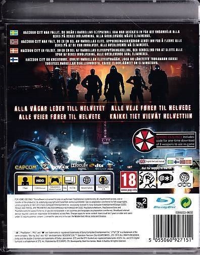 Resident Evil Operation Raccoon City - PS3 (B Grade) (Genbrug)